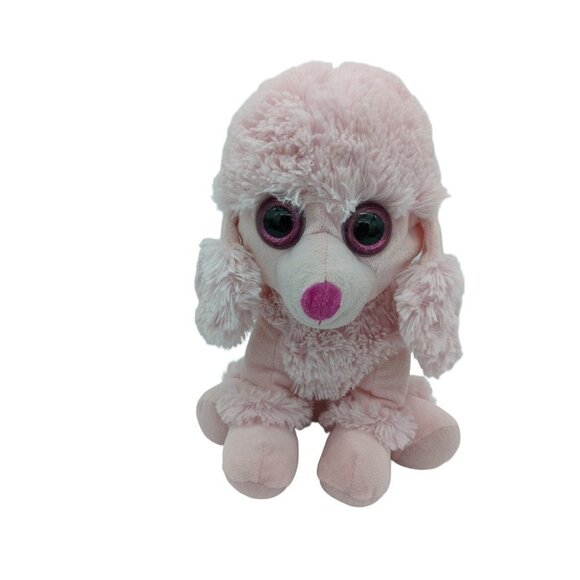 Goffa Pink Poodle  dog plush stuffed animal  toy 12" - Picture 4 of 8